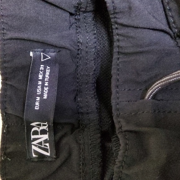 Zara Men's Black Joggers with Purple Graphic Size M - Picture 5 of 8